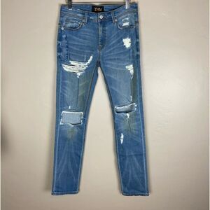 YRN Yung Rich Nation NWOT super distressed slim jeans 30
